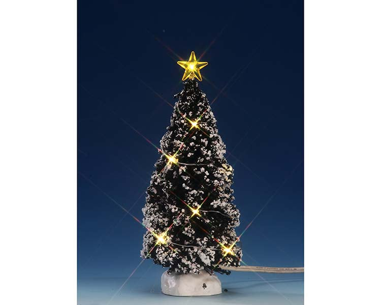 LEMAX Clear Light Evergreen Tree, Medium, Battery Operated (4.5V) #74267